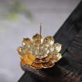 thumbnail image 5 of Incense Burner,lotus Incense Stick Incense Holder(1pcs, Gold), 5 of 5