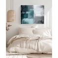 thumbnail image 3 of Teal Gray Wall Art for Living Room,Canvas Picture Wall Decor for Bathroom Bedroom,Modern Oil Painted Art Abstract Geometric Painting Artwork for Office Kitchen Hallway Dining Room Home Decor 16"x20", 3 of 8