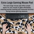 thumbnail image 4 of Gaming Mats XXL Keyboard and Mouse Pad - Extra Large Desk Mat for Men With Non-Slip Rubber Base 35.4 X 15.7 for Game Office, Animal Leopard Print, 4 of 7
