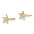 thumbnail image 2 of 14K Yellow Gold Madi K Star Cubic Zirconia Earrings, 2 of 7