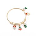 thumbnail image 1 of nipocaio Bracelet Extensible pour Femmes, Breloques de Noël, Finition Brillante, 1 of 5