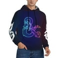 thumbnail image 3 of Unisex Men's and Women's DND Dungeons And Dragons Hoodies 3D Fashion Digital Print Cartoon Pullover Hooded Sweatshirts with Pockets, 3 of 8