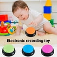 thumbnail image 2 of YOPTOP 4 Color Voice Recording Button 30 Second Record Playback Recordable Dog Buttons for Communication Dog  Interactivity Training Buzzer Set, 2 of 7