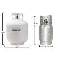 thumbnail image 4 of Flame King 5LB Aluminum Propane Tank with Gauge & OPD Valve, Corrosion-Resistant and Rust-Free, 4 of 15