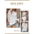 thumbnail image 3 of HOTAPEI Pullover Sweaters for Women Lace Crochet Long Sleeve Sweaters Hollow Out Sweater Crewneck Knit Pullover Tops, 3 of 6