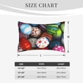 thumbnail image 4 of Rateoe Easter Egg Pattern Pillow Covers with Invisible Zipper(Pillows are not Included) Standard Pillowcases-16"x24", 4 of 6