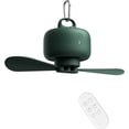 thumbnail image 1 of Camping Fan 8000mAh Battery Operated, USB Rechargeable with Remote Control, Removable Fan Blades, Hanging Hook, Timer, 4 Speeds for Outdoor-Blue, 1 of 5