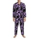 thumbnail image 3 of Fotbe Cartoon Black Cats Pijama de Hombre con Estampado de Manga Larga, Conjunto de 2 Piezas, Ropa de Dormir Suave y Cómoda con Bolsillos-Medium, 3 of 7