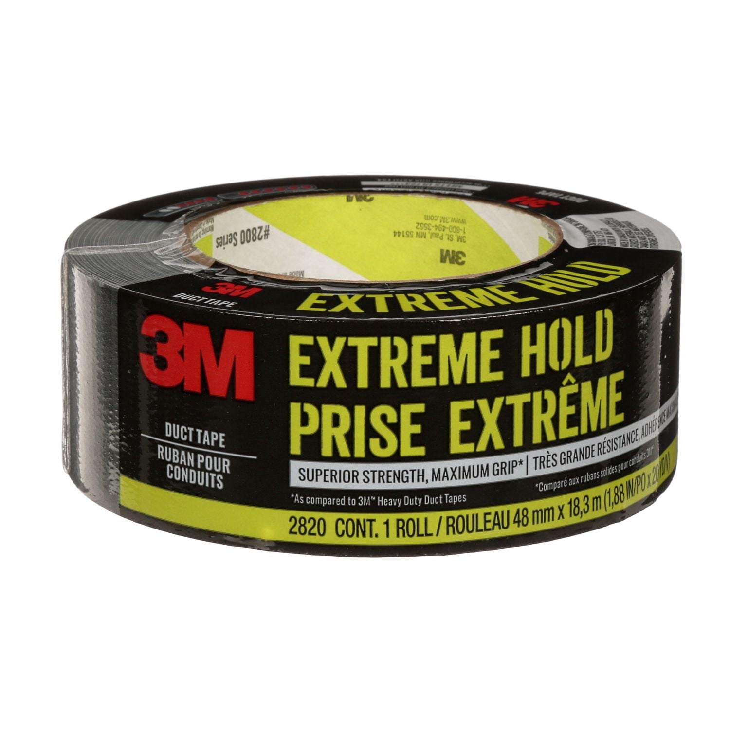 3M™ Extreme Hold Duct Tape, 2820-AF, 1.88 in x 20 yd (48 mm x 18.3 m)