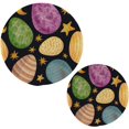 thumbnail image 7 of SKYSONIC 2Pcs Watercolor Easter Eggs Stars Pot Holders Trivets, Cartoon Cotton Thread Weave Trivet Heat Resistant Mats Pot Teapot Protection Table Decorative, 7 of 7