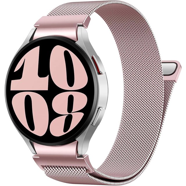 Sin Brecha Un Clic Magnético Correa para Galaxy Watch 7 6 5 4 FE 40mm 44mm Watch 6 4 Classic 47mm 43mm 46mm Watch 5 Pro 45mm, Metálica de Acero Inoxidable Correas Compatible con Samsung Watch