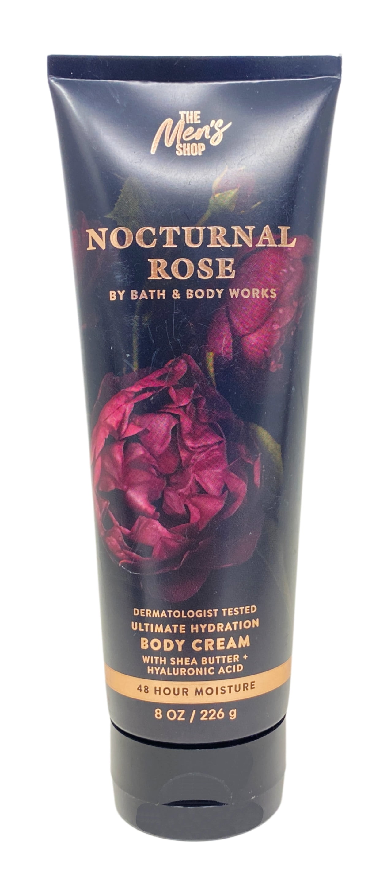 Bath & Body Works The Men's Collection Nocturnal Rose Ultimate Hydration Body Cream and 3-in-1 Hair, Face & Body Wash with a Clay Baby Bar Soap