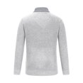 thumbnail image 4 of UVEASISHA Mens Shawl Collar Sweater Slim Fit Long Sleeve Ribbed Knit Pullover Kangaroo Pocket Jumper Sweaters Fall Winter Casual Stylish Tops Limited Time Sales White XXXL, 4 of 6