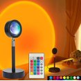 thumbnail image 1 of Bordslampa "Sunset" med 16 RGB färger fjärrkontroll Svart, 1 of 5