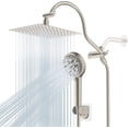 thumbnail image 4 of All Metal Dual Filte Rainfall Shower Head Pressure Handheld Shower Head with Adjustable Curved Extension Arm Stage Shower Filter Hose Matte, 4 of 6