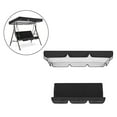 thumbnail image 5 of Patio Swing Cushion Set Replacement Canopy Swing Seat for 3 Black, 5 of 8