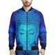 thumbnail image 4 of Chaqueta con estampado 3D de Buda y mandala para hombre y mujer, chaqueta con cremallera, informal, para la calle, para primavera y otoño, 4 of 5