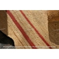 thumbnail image 3 of Natural Red Scallop Rug- Textured Jute Rug, Scalloped Jute Rug, Scallop Area Rug, Bohemian Rug, Boho Decor Rug, Eco Friendly Rug, Custom Rug, 3 of 5