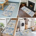 thumbnail image 5 of 2'x6' Rug Runners for Hallways Kitchen, Vintage Ethnic Non Slip Entryway Beside Floor Carpet Runner, Morocco Boho Farmhouse Abstract Texture Washable Laundry Room Bedroom Throw Rugs Mat, 5 of 8