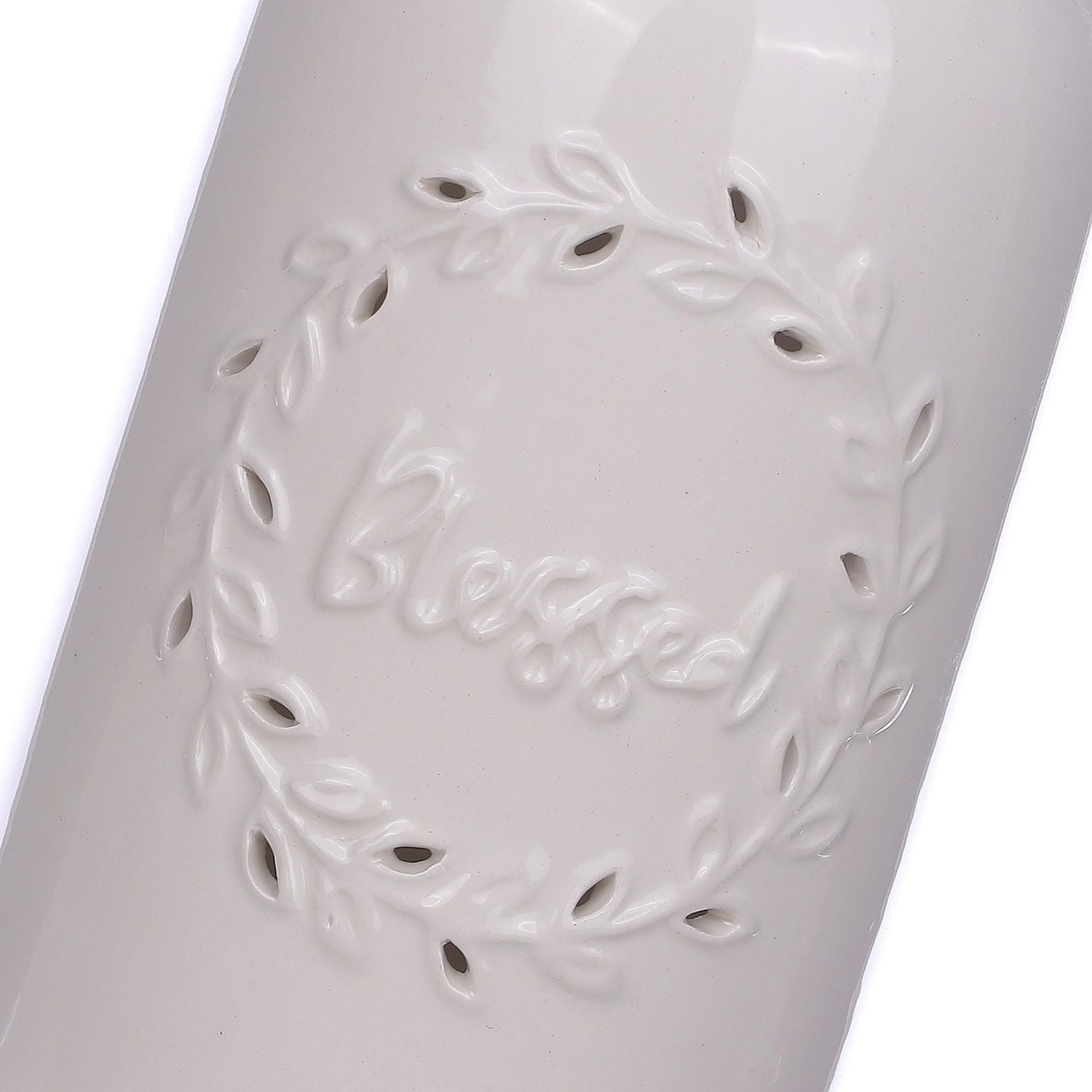 Lanterne en céramique Lanterne en céramique de la récolte blanche