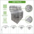 thumbnail image 5 of Vintage Slate Gray Table Runner Linen Burlap Table Runner 72 Inches Long Farmhouse Florals Leaf Coastal Sweet Home Dresser Scarves for Kitchen Island Coffee Dining Room Party Holiday Decor 16"x72", 5 of 8