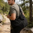thumbnail image 5 of Bolso bandolera grande para mujer, bolso de hombro tipo tote de lona para el día a día, viajes, trabajo y compras: bolso versátil e informal., 5 of 5
