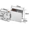 thumbnail image 2 of 4 Pieces Glass Door Hinge Clip, Hinge For Kitchen Cabinet Glass Door, Showcase, Shower, Stainless Steel Bracket For Cupboard Door Opening Angle, 2 of 2