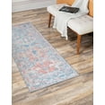 thumbnail image 4 of Unique Loom Timeless Collection Area Rug - Rome (2' 6" x 12' Runner Blue/Ivory), 4 of 12