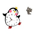 thumbnail image 1 of Reloj De Pared De Madera Con Forma De Pingüino Y Búho, Conjunto De Estatuilla, Escultura Decorativa De Animal Para Dormitorio, Sala De Estar, Oficina, Decoración Del Hogar, 1 of 8