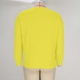 thumbnail image 6 of RRMuAzgs V-neck Long Sleeve Shirts for Women Casual Solid Color Pullover Sweatshirt Oversize Tops Womens Sweaters Plus Size, 6 of 9