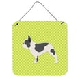 thumbnail image 1 of French Bulldog Damier Vert Impressions Murales Ou de Porte, 1 of 1
