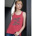 thumbnail image 2 of Doing This For Me Banner Racerback Tank Women -Image by Shutterstock, Female x-Small, 2 of 4