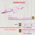 thumbnail image 2 of LOUHUA Cinta métrica, paquete de 24 cintas métricas a granel para costura corporal, tela a medida, suministros para manualidades, proyectos de tejer, medición de doble escala, 150 cm/60 pulgadas, 2 of 5