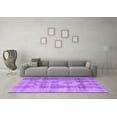 thumbnail image 3 of Ahgly Company Indoor Square Persian Purple Traditional Area Rugs, 6' Square, 3 of 4