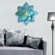 thumbnail image 3 of Decoración de pared de metal grande, estilo de arte de flores suculentas de hierro de 13 pulgadas para colgar en interiores y exteriores, hogar, dormitorio, oficina, 3 of 4