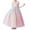 Pink, variant on MEZZALL Girls Casual Fashion Princess Wedding Prom Dress Rainbow Sundress, Blue, 7 Y-8 Y