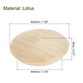 thumbnail image 2 of 26Pcs Wood Button Plugs, 30mm/1.18" Hardwood Screw Hole Plug Mushroom Wooden Caps Buttons Wood Plug for Furniture Woodworking Craft Decor (35mm x 30mm), 2 of 6