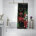 thumbnail image 3 of NIGHTMARE BEFORE CHRISTMAS Shower Curtain Fabric, Cool Cartoon Merry Christmas Jack Skellington and Sally Shower Curtains for Kids Christmas Bathroom Decor with 12 Hooks (Color-07), 3 of 6