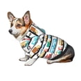 thumbnail image 6 of Goofa Funny Transport Pattern Small Dog Sweater Hoodies Pet Grey Hooded Soft Fleece Sweatshirts with Pocket Fall Winter Puppy Cat Sweaters Warm Clothes-X-Small, 6 of 8