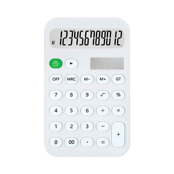 Large Screen 12 Digit Calculator, Portable Office Computer For Students, High Appearance, Cute Student Calculator, Super Long Standby With Solar Charging