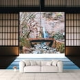thumbnail image 2 of IDEA4WALL 4pcs Japanese Style Grid Door View Peel and Stick Wallpaper Removable Wall Murals Large Wall Stickers for Home Decoration, 66"x24", 2 of 4