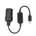 thumbnail image 4 of Cable convertidor,Adaptador de encendedor de cigarrillos USB C a 12 V 10 W,Cable convertidor de corriente Adaptador de 5V a 12V,Enchufe Encendedor De Coche Hembra Negro,Adaptador USB C macho a, 4 of 9