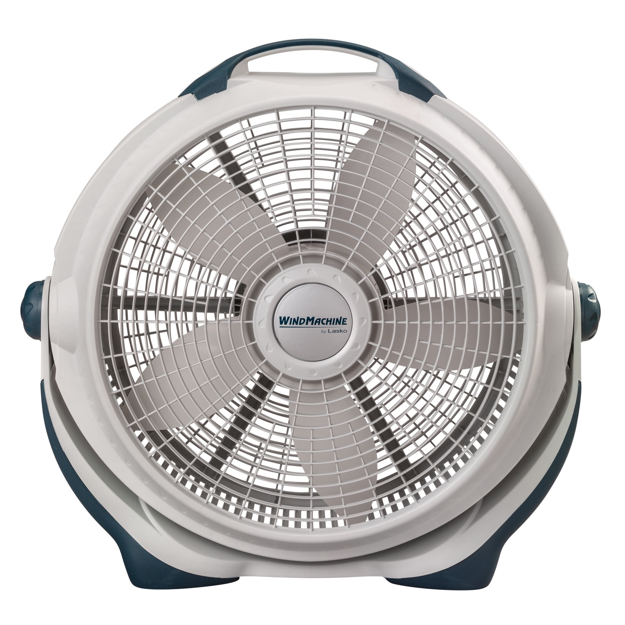 Lasko WindMachine 20" Large Floor Fan, with Pivoting Head for Whole Room Cooling, Portable Indoor 3-Speed Air Circulator, Gray, 3300