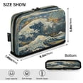 thumbnail image 5 of ALAZA Abstract Japanese Wave Pencil Case Pen Pouch Bag Large Capacity Organizer, 5 of 8