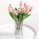 thumbnail image 3 of 5/10 piezas de flores artificiales, ramo de tulipanes, flores falsas de PE, decoración de boda, jardín, hogar, jardín, ramo, jarrón, decoración, plantas, 3 of 5