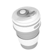 thumbnail image 1 of 500ml Silicone Collapsible Coffee Cup Portable Teacup Water Cups Mug for Indoor Outdoor Grey, 1 of 5