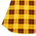 thumbnail image 6 of Tnhcen Women's Plus Size Asymmetrical Neck Plaid Blouse, 3/4 Sleeve Side Slit Loose Fit Top, Check Shirt for Office & Casual, XL-5XL, Stretchy, 6 of 6