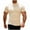 Beige, variant on MELDVDIB Mens T-Shirt Crewneck Solid Color Slim Short Sleeve Summer Tops Light Weight Comfy Sport Gym Pullover Tees