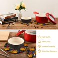 thumbnail image 6 of SKYSONIC Fall Maple Leaf Yellow Pot Holders Trivets, 2 Pcs Heat Resistant Trivets,Autumn Mushroom Cotton Thread Weave Mats for Hot Pads Pans Pot Bowl Teapot for Kitchen Decor, 6 of 7