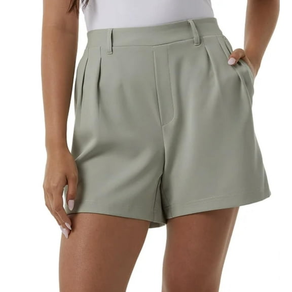 32 Degrees Cool Women's Pull On Pleated Short (US, Alpha, XX-Large, Regular, Regular, Laurel (Green))
